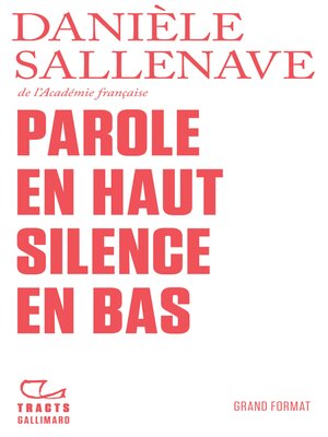 cover image of Parole en haut silence en bas